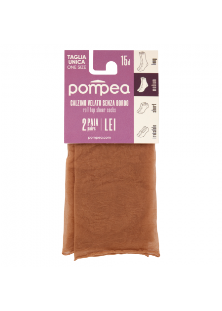 Pompea Calzino Velato Donna ELASTICO RELAX (Conf. da 2 )