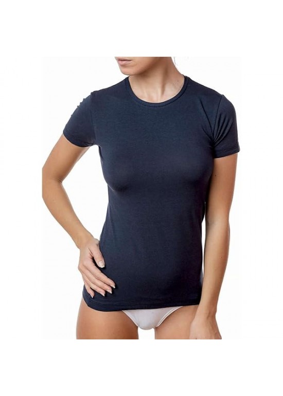 Jadea T-Shirt Girocollo Cotone & Modal