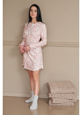 Linclalor Camicia Da Notte/Abito Casa Serafino Cotone Invernale 2710