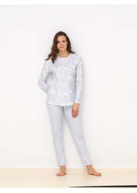 Linclalor Pigiama Donna Serafino Cotone Invernale 92753