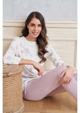 Linclalor Pigiama Donna Serafino Cotone Invernale 92763