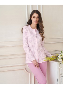 LINCLALOR PIGIAMA DONNA ABBOTTONATO IN COTONE INVERNALE 92769