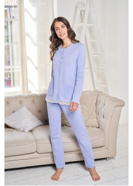 Linclalor Pigiama Donna Cotone Tutto Abbottonato 171354