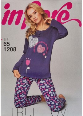 Infiore Pigiama Donna Cotone TRL