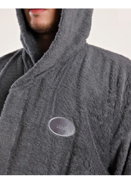 Liu-Jo Accappatoio Uomo In Spugna Di Cotone