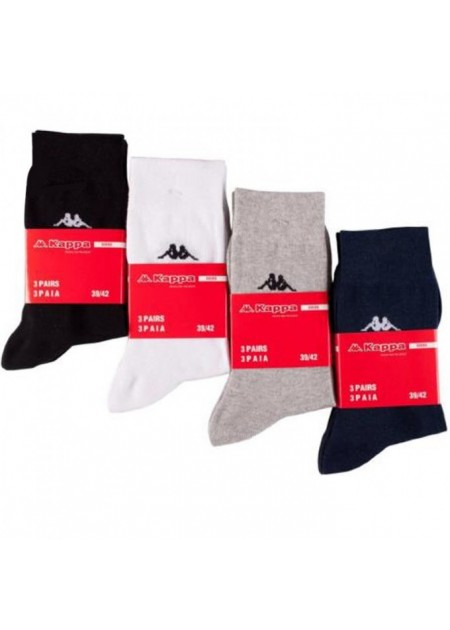 KAPPA  Calza Corta Cotone Elasticizzato (Set 3 Paia)