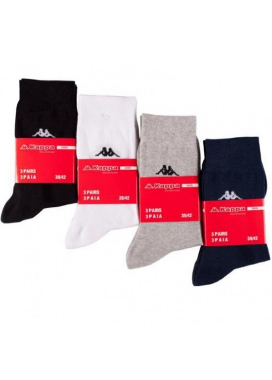 KAPPA  Calza Corta Cotone Elasticizzato (Set 3 Paia)