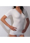 LIABEL Maglia Donna Mezza Manica  FormaSeno "Lana&Cotone"