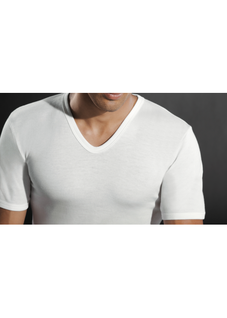 PEROFIL MAGLIA UOMO COLLO A "V" LANA/SETA-COTONE