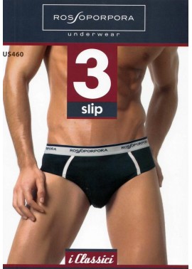 RossoPorpora Slip Uomo Cotone Elasticizzato ( 3 Pezzi)