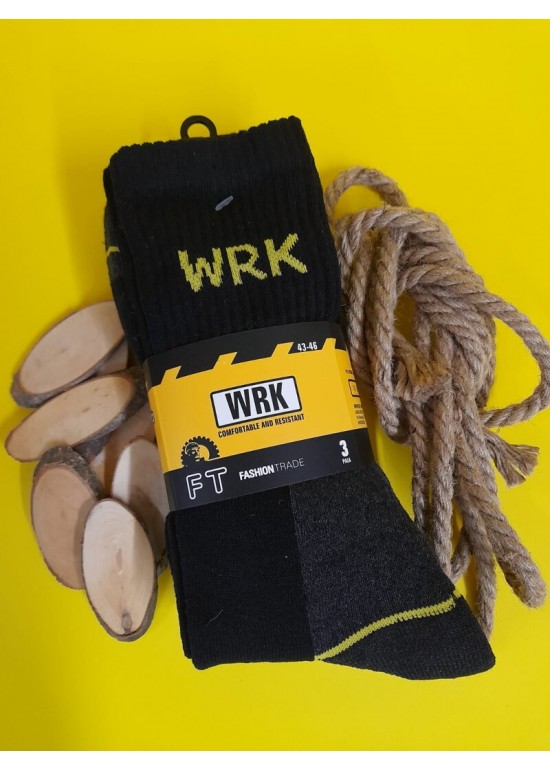 WRK Calzino Spugna per Scarpa Antinfortunistica Da Lavoro ( 3 Paia )